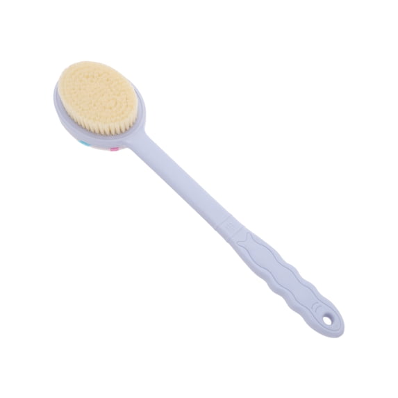 Unique Bargains 1pc Durable Long Handle Double-sided Bath Back Scrubber Purple