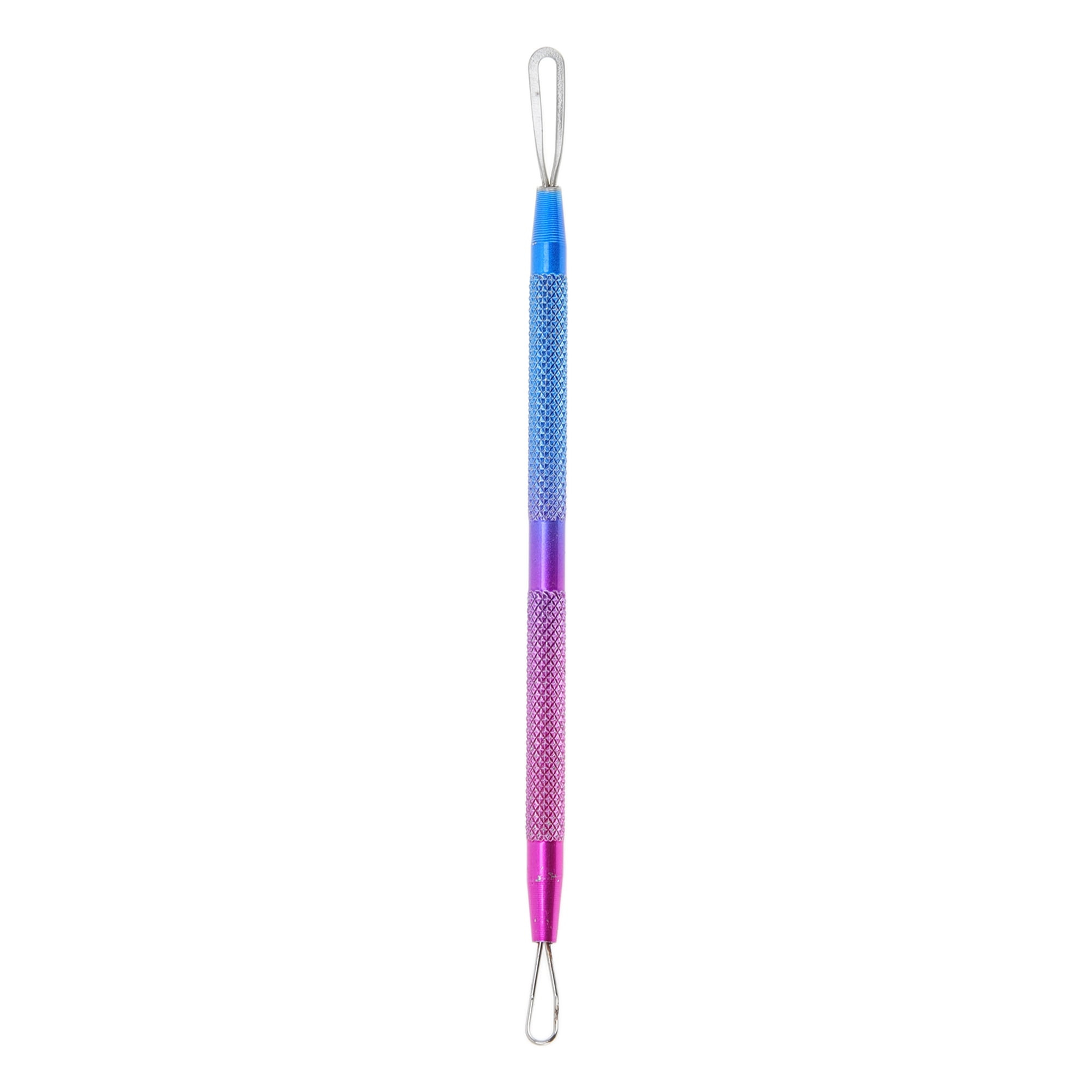 Unique Bargains 1pc Durable Squeeze Pimple Extractor Tool for Clear Skin Blue Purple