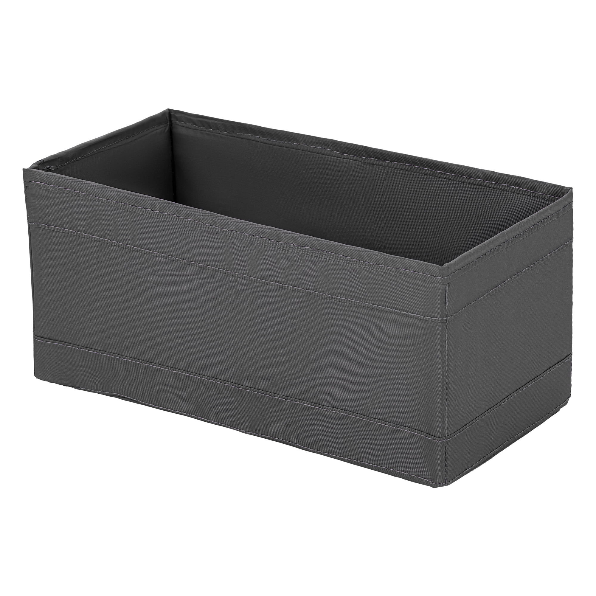 Unique Bargains 1pc Fabric Storage Bin for Shelves Closet Grey 11*5.5*5.1in