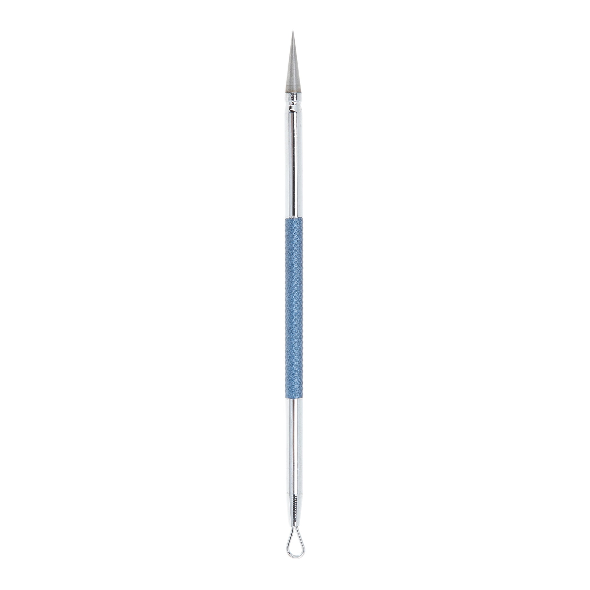 Unique Bargains 1pc Facial Double-Headed Pimple Extractor Tool for Skin Care Dark Blue