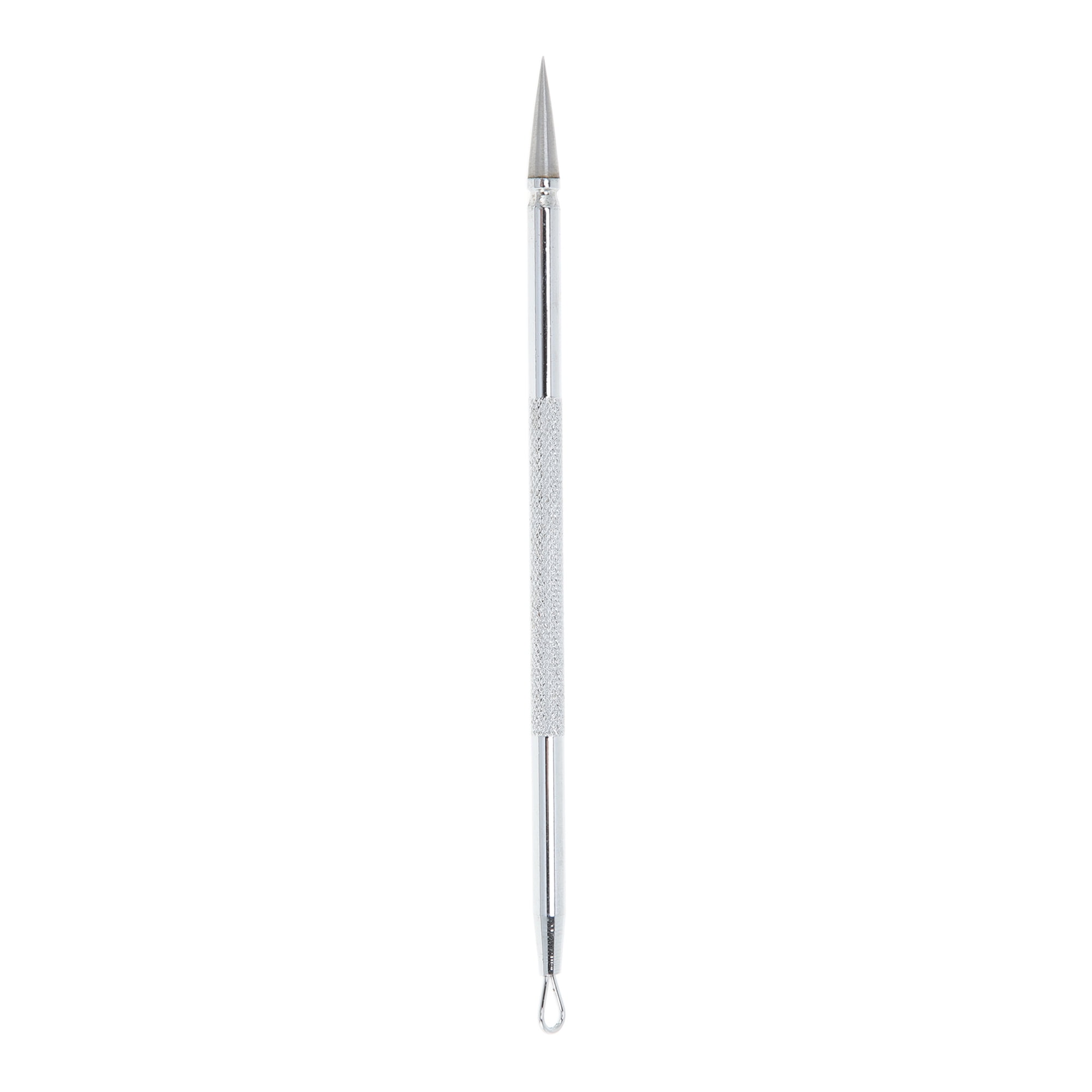 Unique Bargains 1pc Facial Double-Headed Pimple Extractor Tool for Skin Care Silver Tone