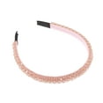 thumbnail image 1 of Unique Bargains 1pc Faux Crystal Headband Women Hairband Hair Accessories 0.59 Inch Wide Pink, 1 of 7