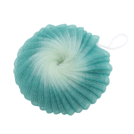 Unique Bargains 1pc Flower Bath Shower Loofah Sponge Blackish Green