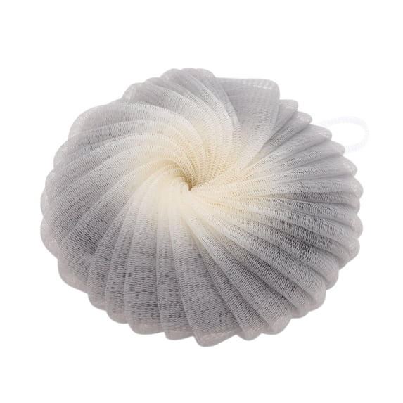 Unique Bargains 1pc Flower Bath Shower Loofah Sponge Coffee Color