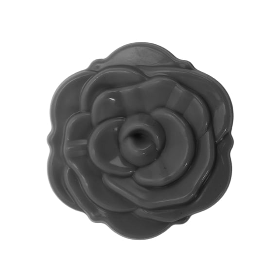 Unique Bargains 1pc Flower-shaped Makeup Mirror for Personal Grooming and Travel Black