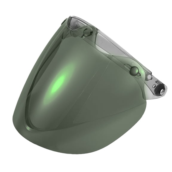 Unique Bargains 1pc Helmet Wind Shield - Motorcycle Helmet Visor Replacement Anti-UV - Resin Black,Brown