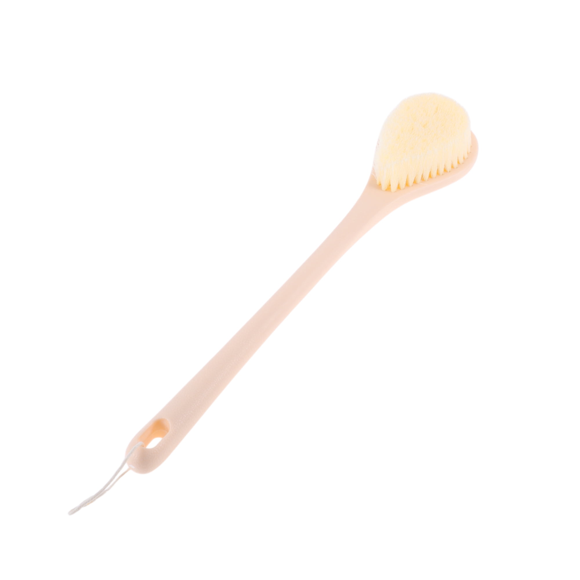Unique Bargains 1pc Long Handle Bath Brush for Bathroom Pink 3.77"x3.34"x 1.57"