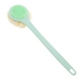 thumbnail image 1 of Unique Bargains 1pc Long Handle Double Sided Bath Brush Back Scrubber Green, 1 of 6