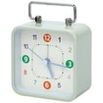 thumbnail image 1 of Unique Bargains 1pc Metal Casing Alarm Clock with Handle 3.3" x 1.8" x 4.5" Light Green, 1 of 5