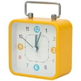 thumbnail image 1 of Unique Bargains 1pc Metal Casing Alarm Clock with Handle 3.3" x 1.8" x 4.5" Yellow, 1 of 5