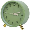 thumbnail image 1 of Unique Bargains 1pc Metal Frame Non-Tick Mechanical Alarm Clock 4.3" x 2.2" x 4.5" Green, 1 of 5