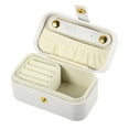thumbnail image 1 of Unique Bargains 1pc Mini Elegant Square Jewelry Box for Travel White, 1 of 6