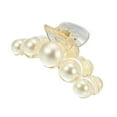 thumbnail image 1 of Unique Bargains 1pc Plastic Hair Claws Hair Clips Hair Barrettes for Women White 3.98''x2.01''x1.93'', 1 of 7