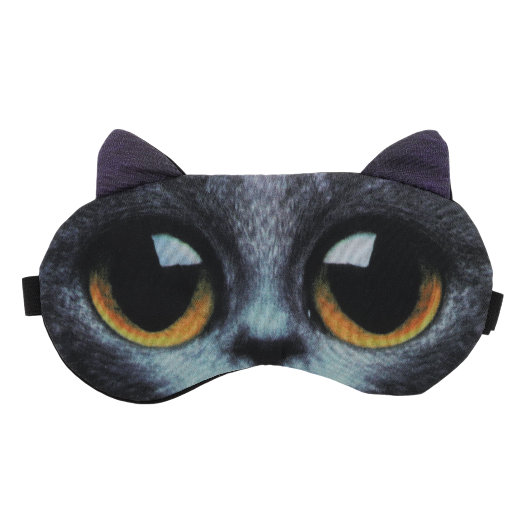 Unique Bargains 1pc Portable Cat Sleep Mask for Hotel Dark Gray