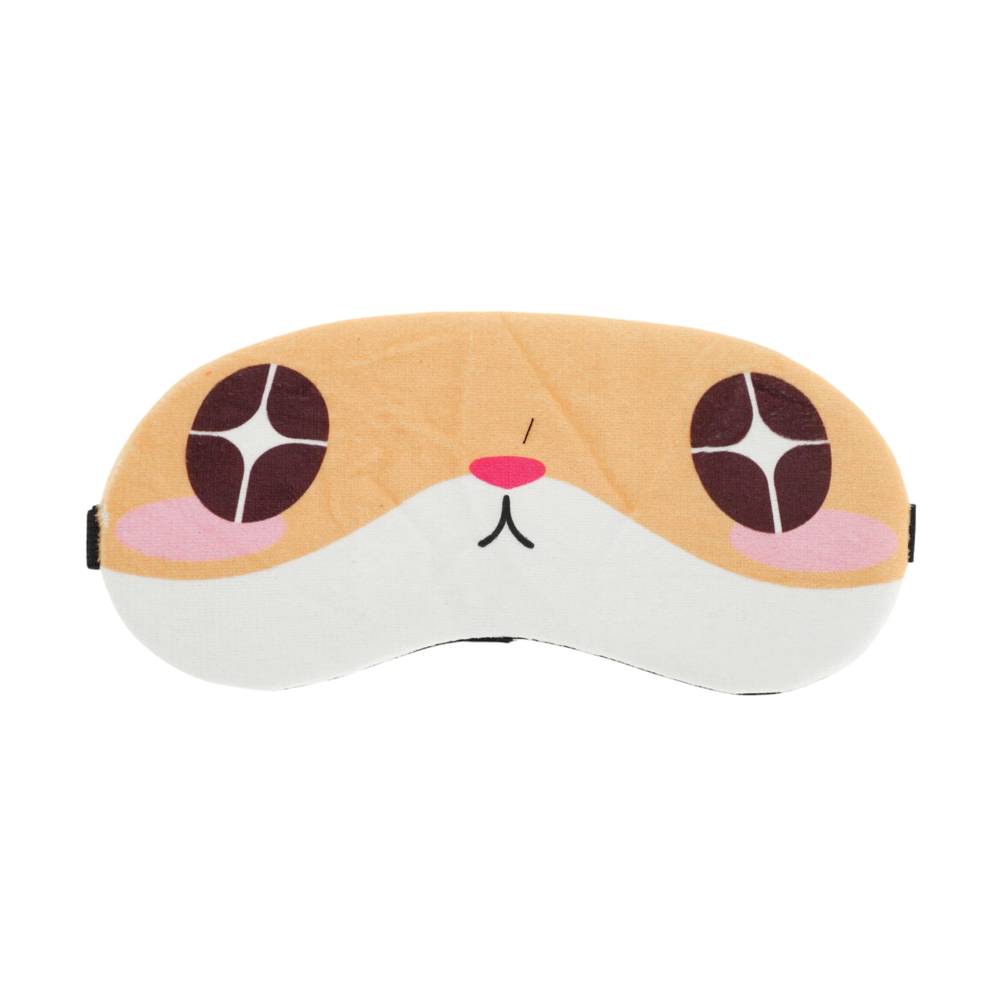 Unique Bargains 1pc Portable Cute Animal Pattern Eye Mask for Home Yellow