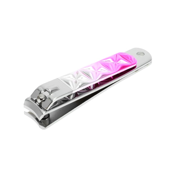 Unique Bargains 1pc Portable Gradient Large Nail Clippers 2.95" Length Rose Red