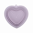 thumbnail image 1 of Unique Bargains 1pc Portable Heart Makeup Brush Cleaning Mat Dark Purple, 1 of 6