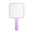 thumbnail image 1 of Unique Bargains 1pc Portable Square Handheld Mirror for Grooming Light Purple Large, 1 of 5