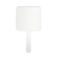 thumbnail image 1 of Unique Bargains 1pc Portable Square Handheld Mirror for Personal Grooming White Large, 1 of 5