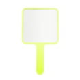 thumbnail image 1 of Unique Bargains 1pc Portable Square Handheld Mirror for Personal Grooming Yellow Large, 1 of 5