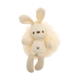 thumbnail image 1 of Unique Bargains 1pc Rabbit-shaped Bath Shower Loofah Sponge Beige, 1 of 5