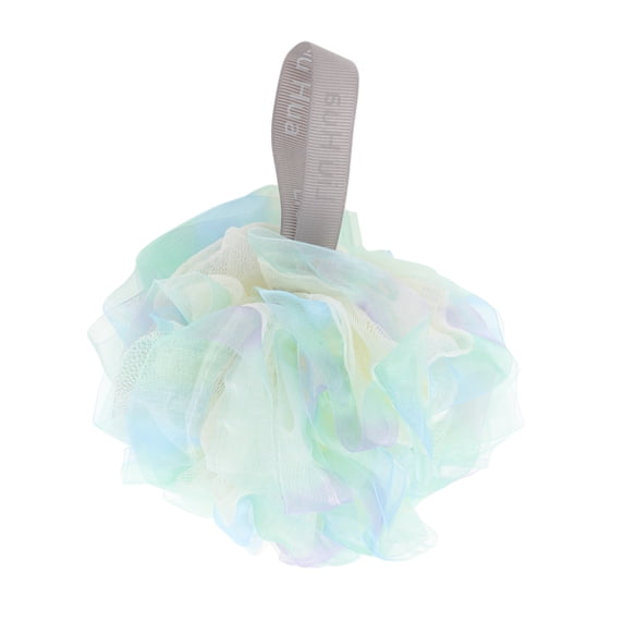 Unique Bargains 1pc Reusable Bath Shower Loofah Sponge Cyan, Green