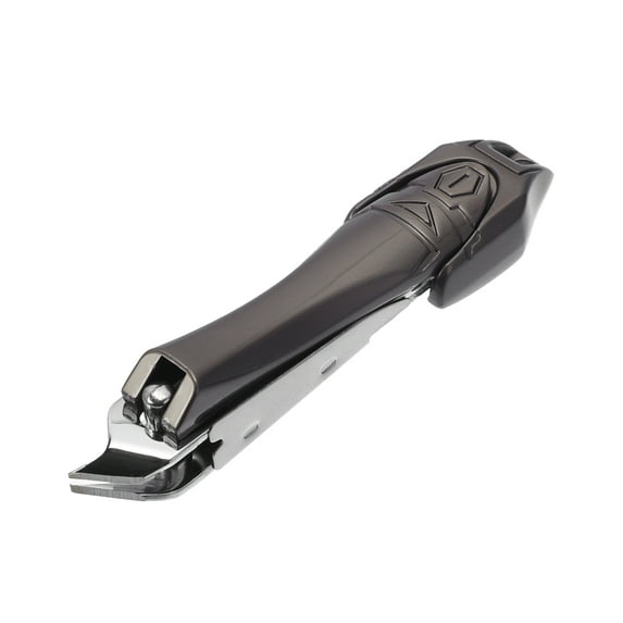 Unique Bargains 1pc Slant Nail Clipper Silver Tone 3.23"x 0.75" Titanium Tone