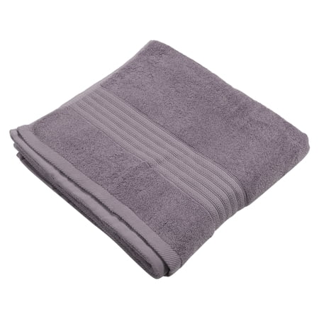 Unique Bargains 1pc Soft Absorbent Cotton Bath Towel Classic Design Purple 55.12''x27.17'' for Bathroom Shower
