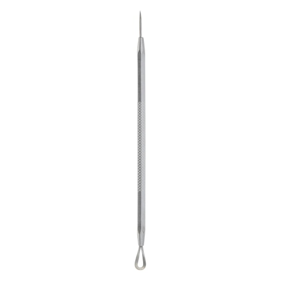 Unique Bargains 1pc Stainless Steel Pimple Extractor Tool for Clear Skin Silver Tone