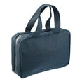 thumbnail image 1 of Unique Bargains 1pc Travel Toiletry Bag Makeup Bag Organizer Toiletry Organizer Waterproof Polyester Navy Blue, 1 of 7