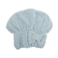 thumbnail image 1 of Unique Bargains 1pc Water-absorbent Quick Drying Bow Hair Towel 9.45"x 11.81" Gray Blue, 1 of 5