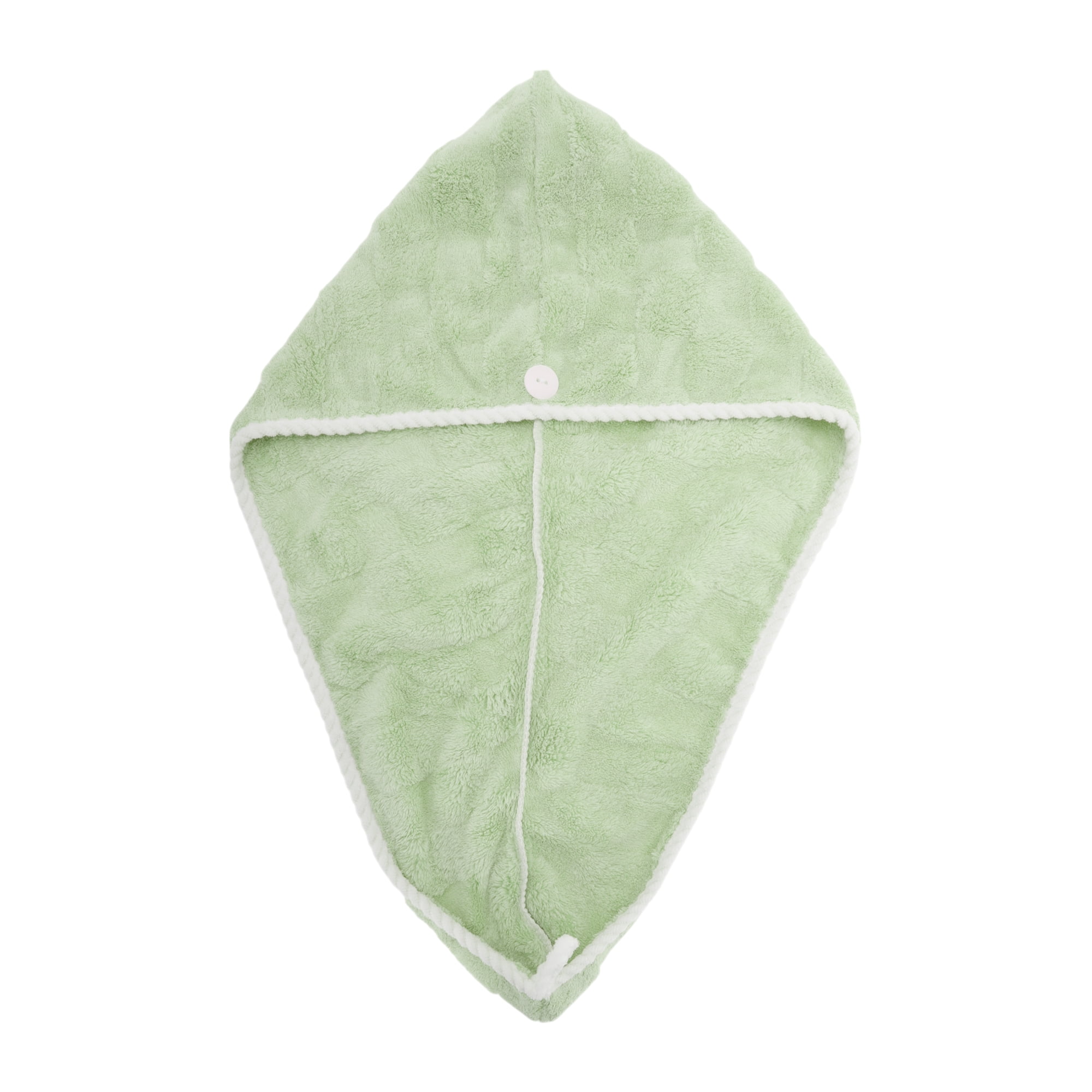 Unique Bargains 1pc Water-absorbent Quick Drying Hair Towel Wrap 26.38"x 10.24" Green