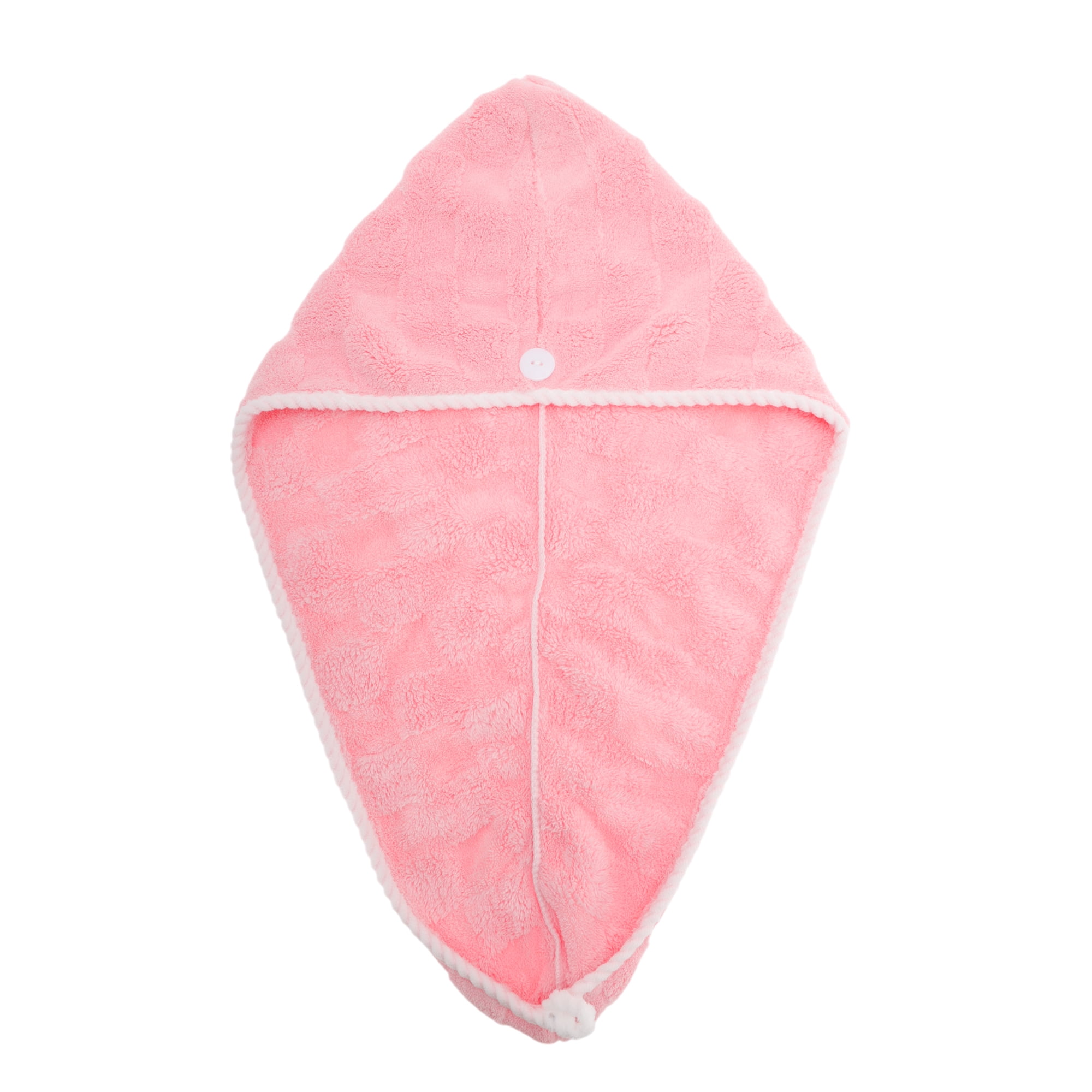 Unique Bargains 1pc Water-absorbent Quick Drying Hair Towel Wrap 26.38"x 10.24" Pink