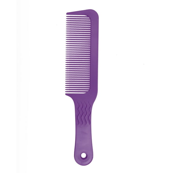 Unique Bargains 1pc Women Durable Wave Stripe Hair Comb for Curly Thick Straight Wavy Hair ABS Purple