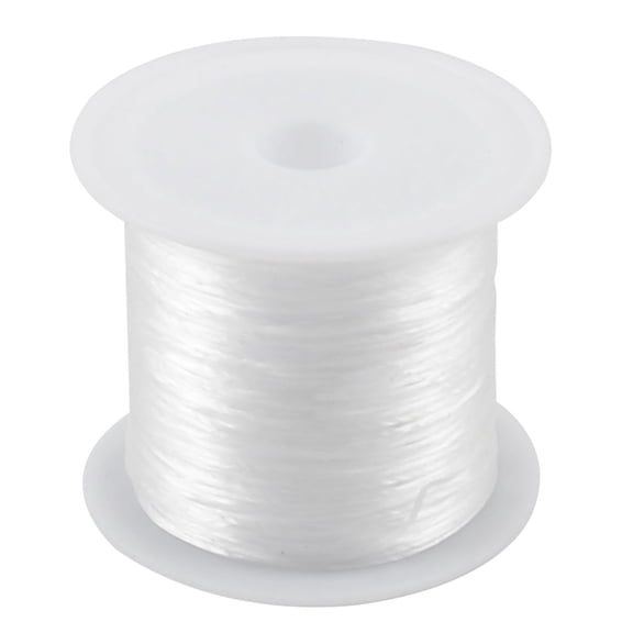 Unique Bargains 1pcs 0.5mm Elastic Bracelet String Crystal Cord Jewelry Thread 8.5M White