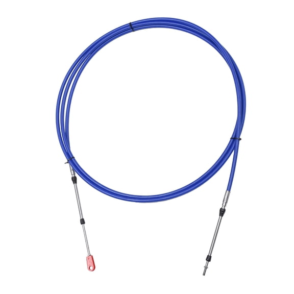 Unique Bargains 1pcs 13ft 157 Inch Marine Type 3300/33C Throttle Shift Remote Control Box Cable with Clevis Blue
