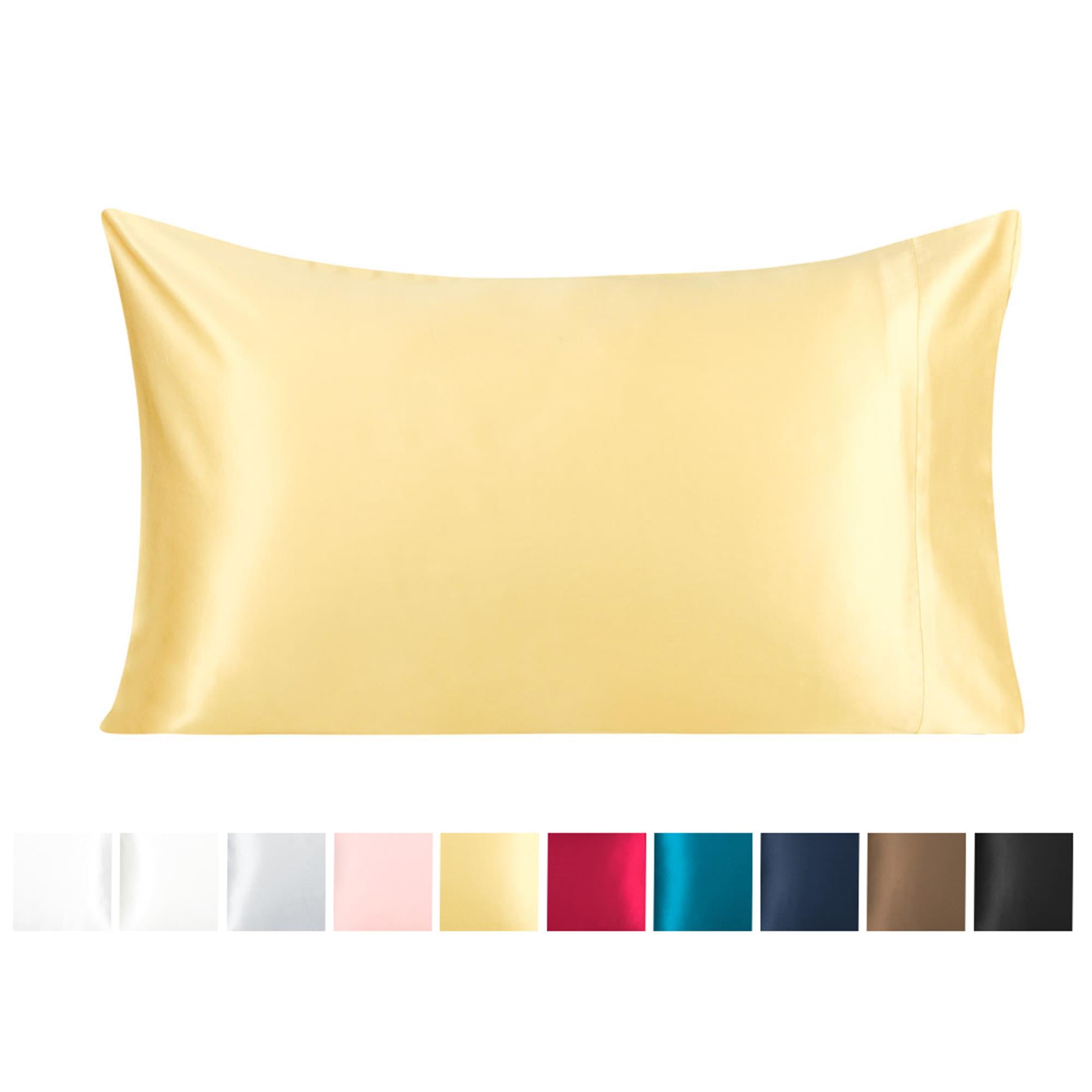 Unique Bargains Silk Pillowcase for Hair 1Pcs Champagne Color Queen