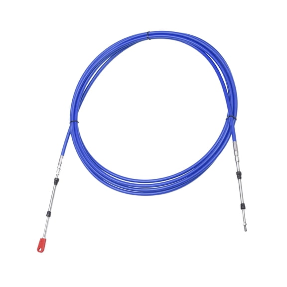 Unique Bargains 1pcs 20ft 236 Inch Marine Type 3300/33C Throttle Shift Remote Control Box Cable with Clevis Blue