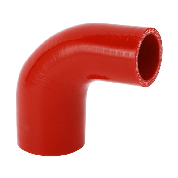 Unique Bargains 1pcs 38-51mm 1.50"-2.01" ID 90mm 3.54" Length 90° Red Car Silicone Hose Universal