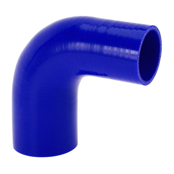 Unique Bargains 1pcs 51-63mm 2.01"-2.48" ID 120mm 4.72" Length 90° Blue Car Silicone Hose