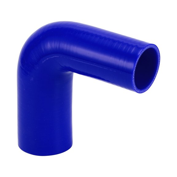Unique Bargains 1pcs 51-63mm 2.01"-2.48" ID 150mm 5.91" Length 90° Blue Car Silicone Hose