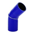 thumbnail image 1 of Unique Bargains 1pcs 60mm 2.36" ID 90mm 3.54" Length 45° Blue Black Car Silicone Hose Universal, 1 of 7