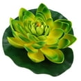 thumbnail image 1 of Unique Bargains 1pcs Garden Ponds Pool Decoration Artificial Lotus Flower Green, 1 of 7