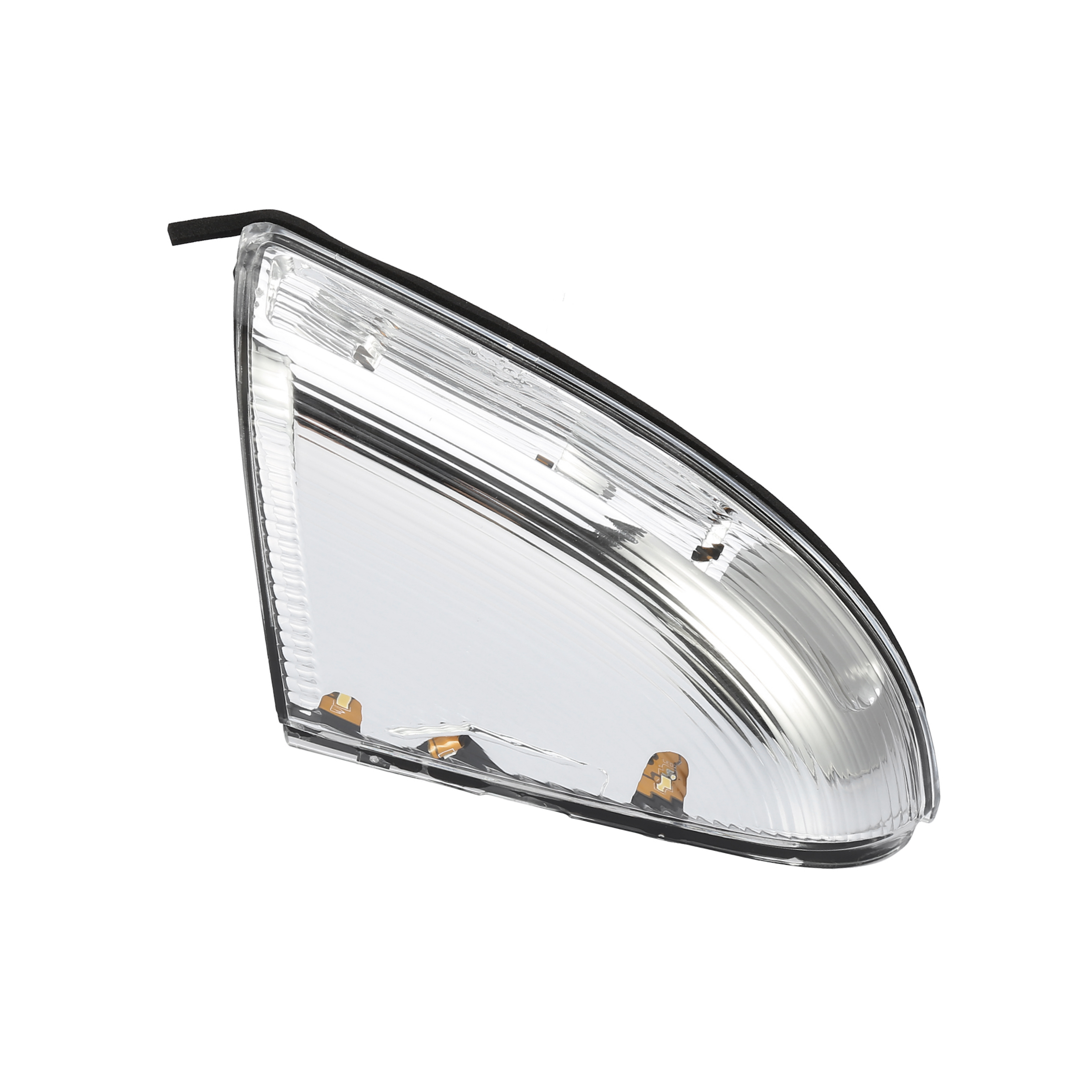 Unique Bargains 1pcs Left Drive Side LED Front Mirror Turn Signal Light for Dodge Silver