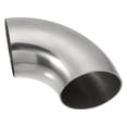 thumbnail image 1 of Unique Bargains 1pcs OD 2 Inch 90 Degree 1.2mm Thickness SS304 Stainless Steel Bend Tube Exhaust Elbow Pipe for Car, 1 of 6