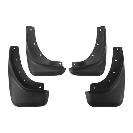 Unique Bargains 1set Front and Rear Mud Flaps Splash Guards Mud Guards for Volvo C30 2010-2015 W/Mount Accessories