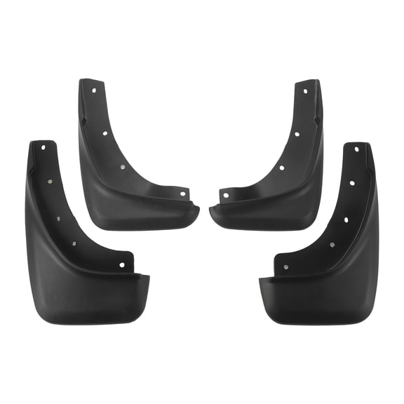 Unique Bargains 1set Front and Rear Mud Flaps Splash Guards Mud Guards for Volvo C30 2010-2015 W/Mount Accessories