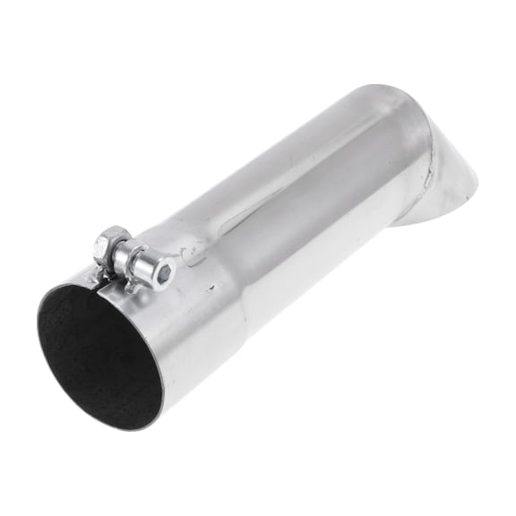Unique Bargains 2.0" ID Inlet T304 Stainless Steel Turn Down Exhaust Tip 9.1" Long Silver Tone