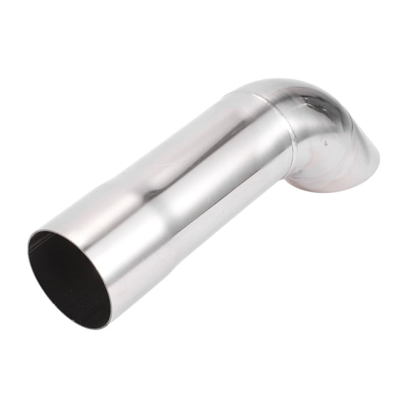 Unique Bargains 2.01" ID Inlet Turn Down Exhaust Tip T304 Stainless Steel Surface Polishing Mandrel Bend Elbow Tube 9.06" 230mm Overall Length Silver Tone