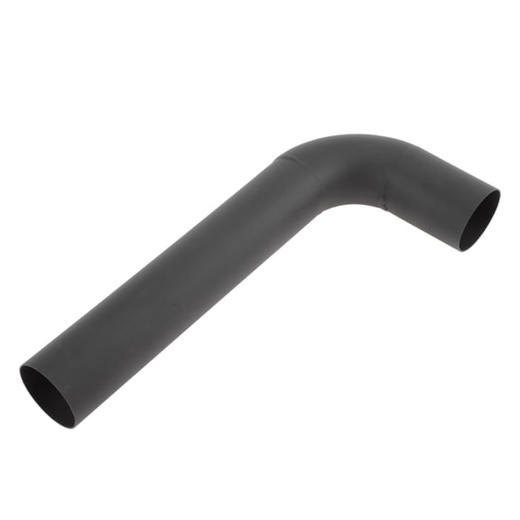 Unique Bargains 2.01 OD 90 Mandrel Bend Elbow 12 inch Length T201 Exhaust Tube Piping Sand Blasting L Extended Pipe for Welding Stair Handrail HVAC Black